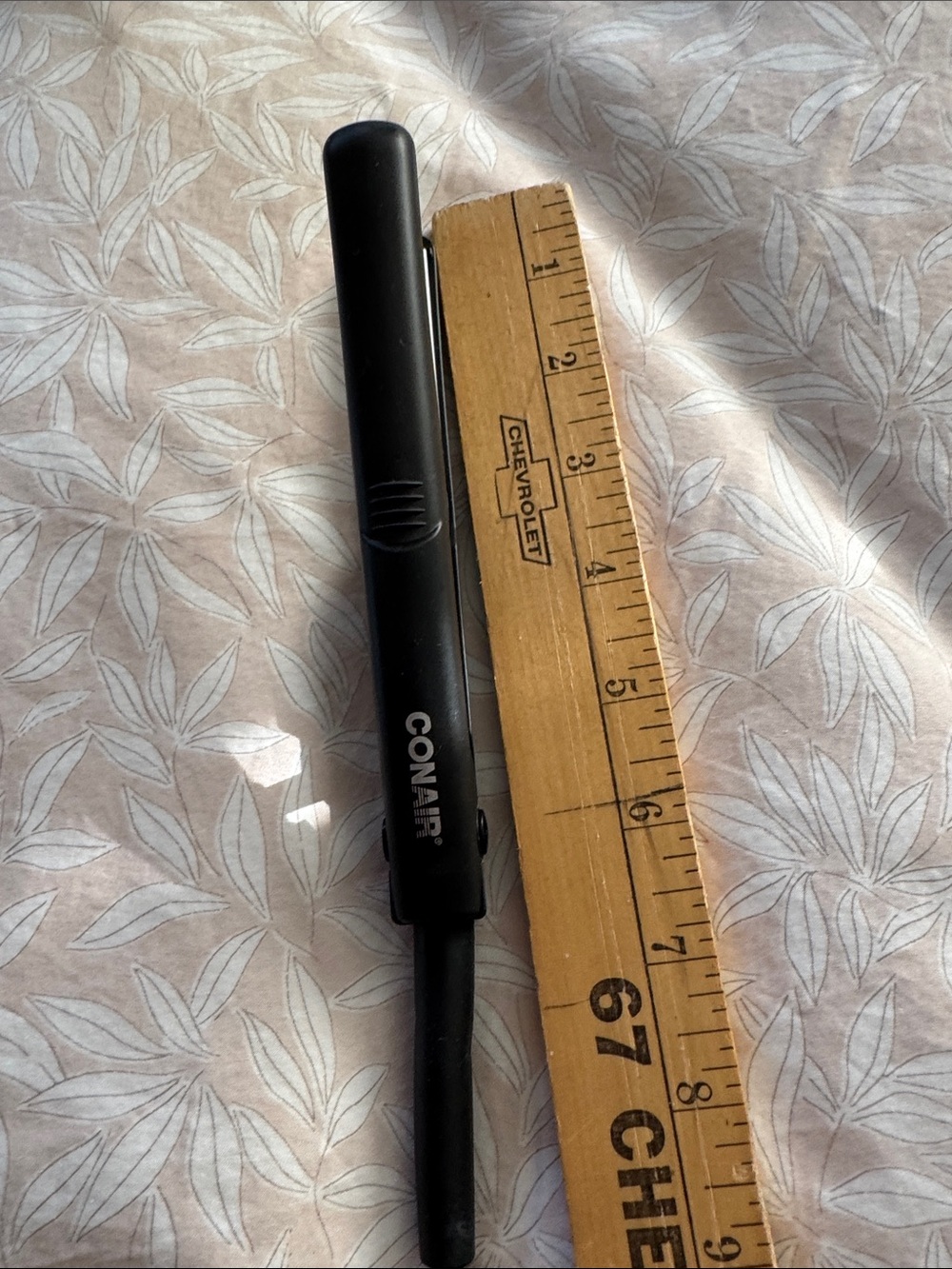 Conair Black Mini Hair Straightener - Compact Travel Flat Iron